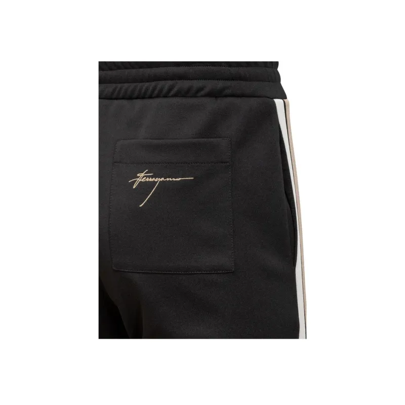 Ferragamo Logo Embroidered Striped Track Pants-6