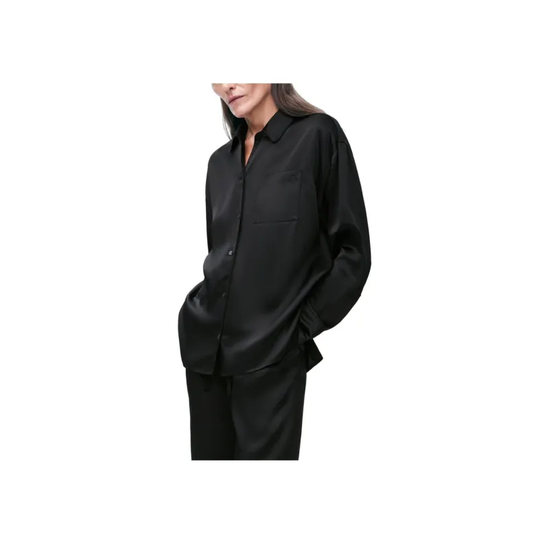 LOEWE SS25 Women's Pre Selection Collection Pajama Top Women's Black-1