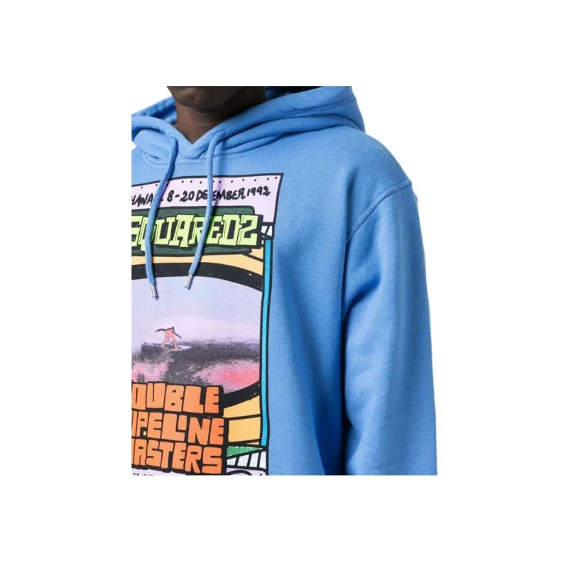 DSQUARED 2 Logo Printed Long Sleeved Hoodie-4