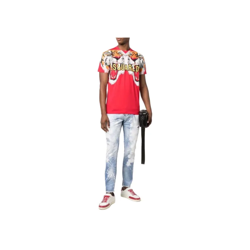 DSQUARED 2 Distressed Skinny Jeans-4