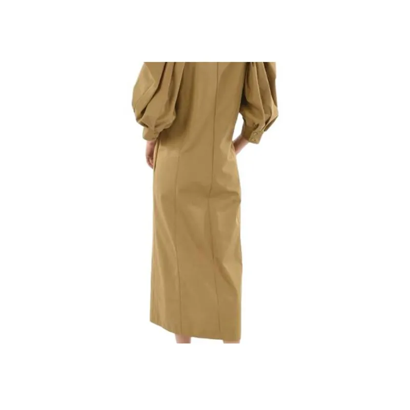 Givenchy Long-Sleeved Dresses Women's Ginger Yellow-2
