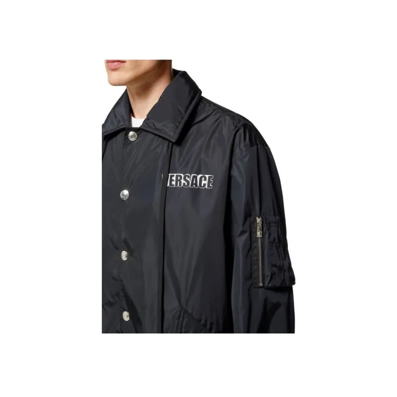 VERSACE SS23 Jackets Coats Men's Black-1
