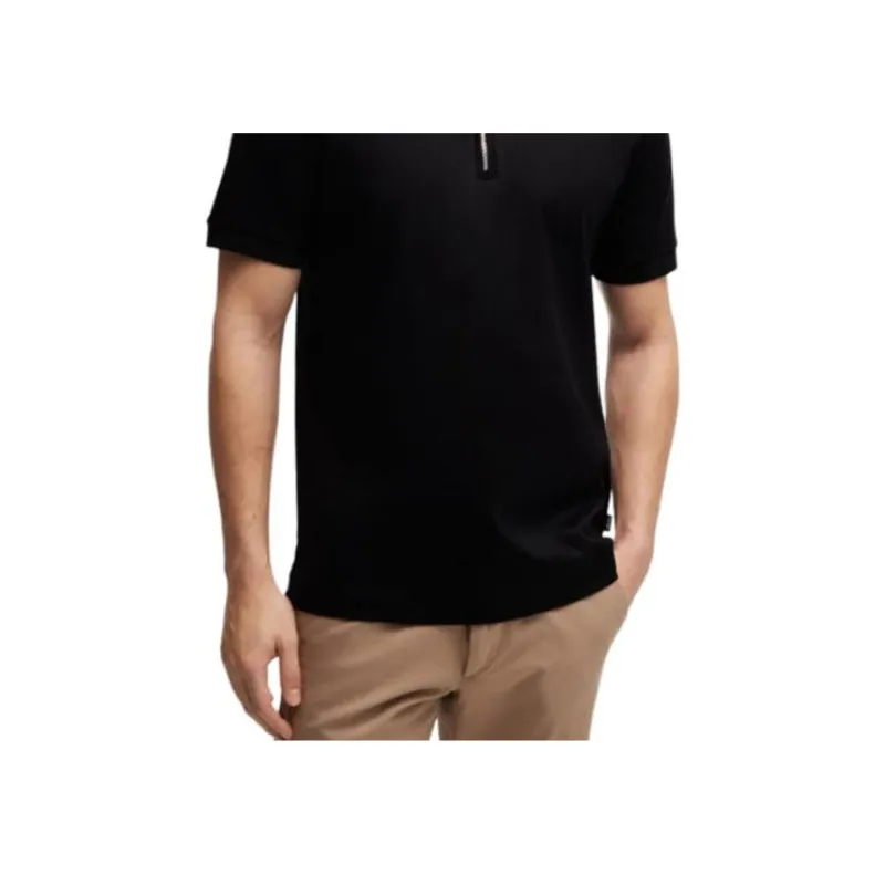 Boss Zip fastening Polo Shirt-2