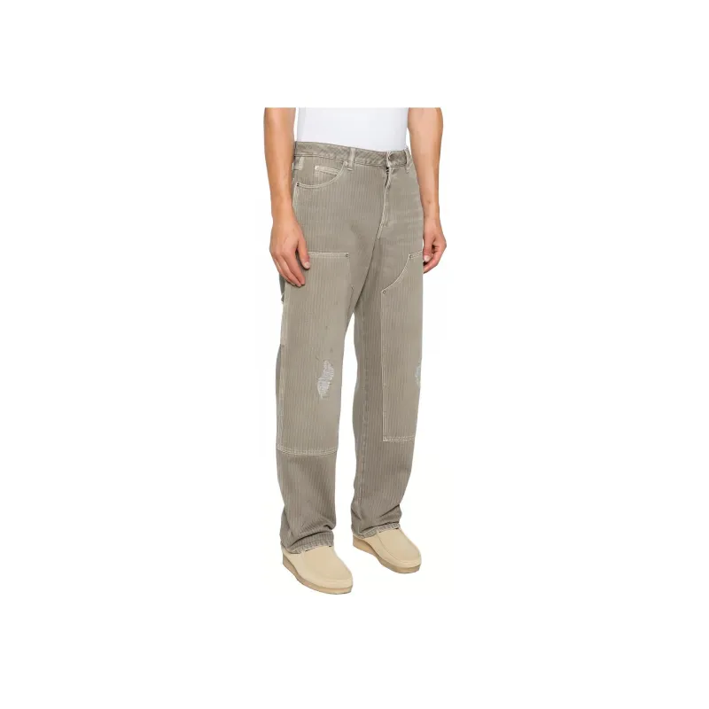 Golden Goose Deluxe Brand Destroyed Pinstriped Pants-3