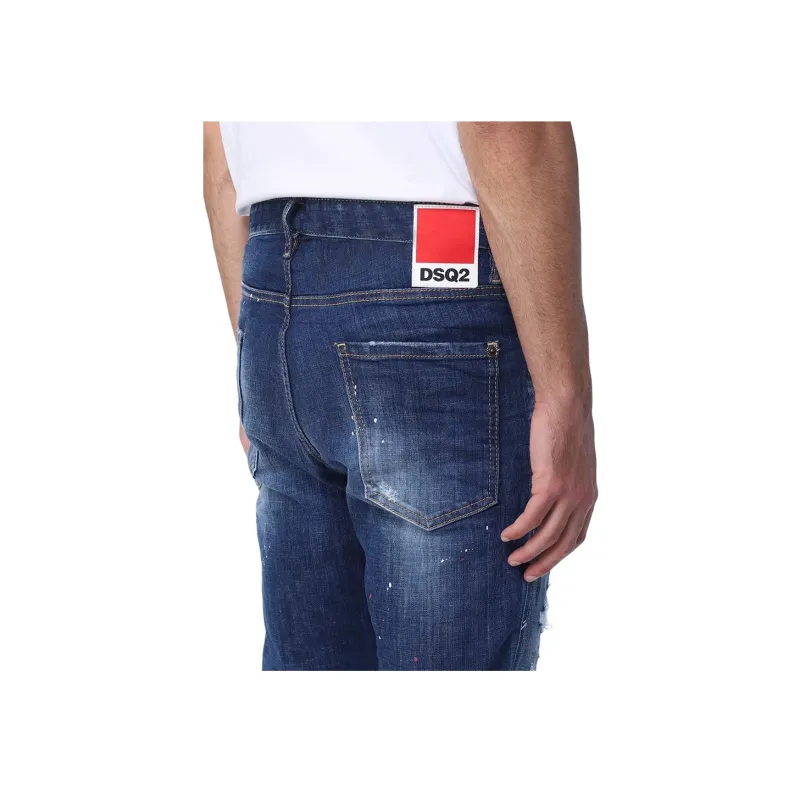 DSQUARED 2 DSQ2 Ripped Distressed Straight Leg Jeans-6