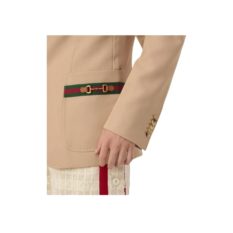 GUCCI Notched-lapel Single-breasted Blazer-3