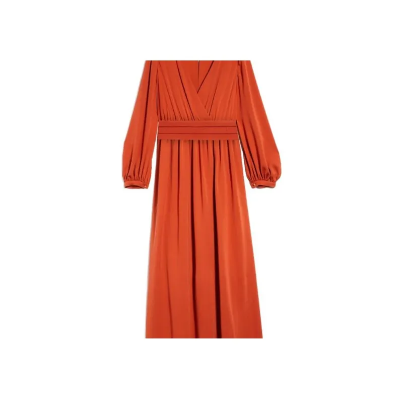 MaxMara Pleated waist Maxi Dress-5