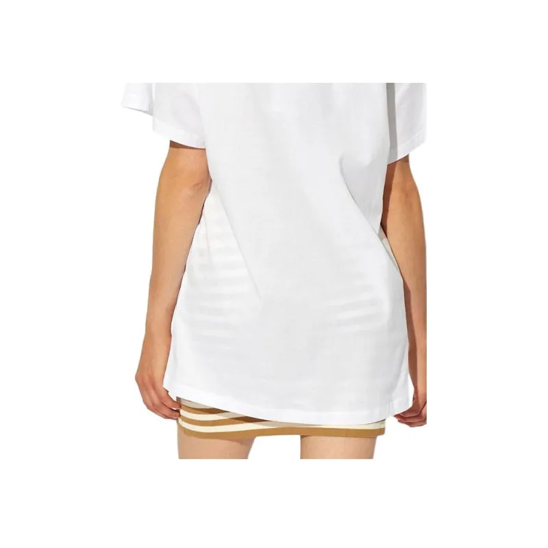 Max Mara Monogram embroidered Cotton T shirt-5
