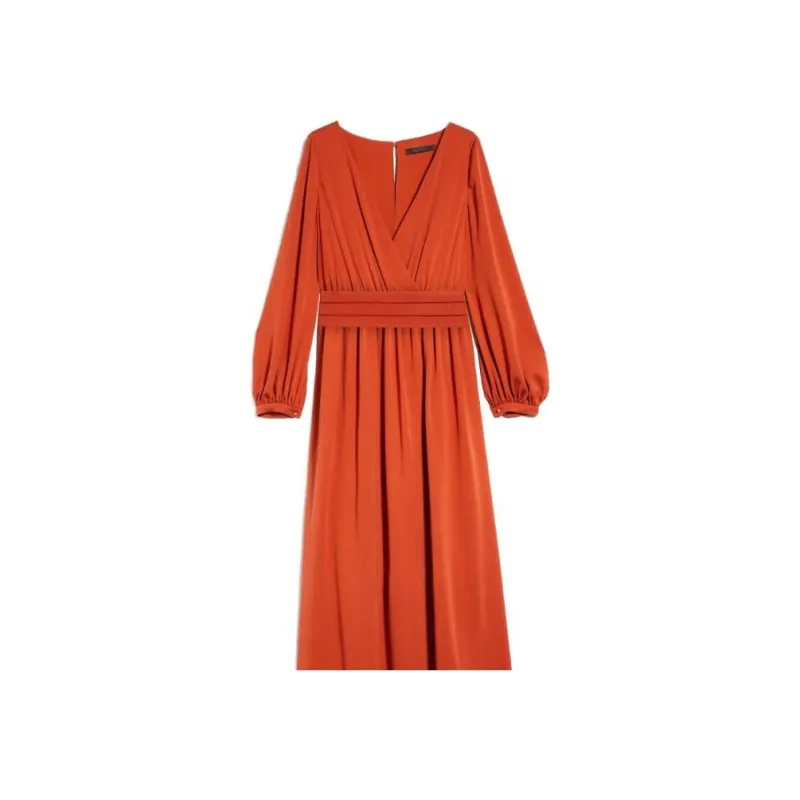 MaxMara Pleated waist Maxi Dress-3