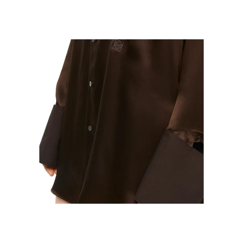 LOEWE Collared Button Up Shirt Dress-3