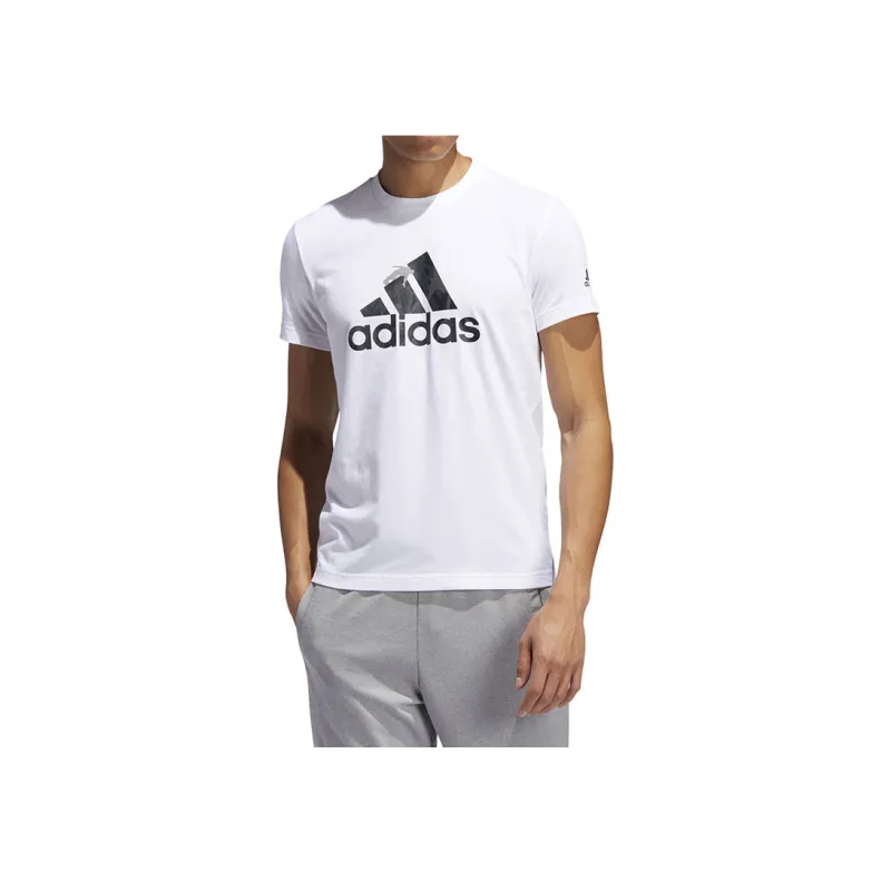 Adidas T Shirts Men White-2