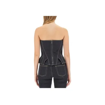 Alexander McQueen Strapless Bustier Top