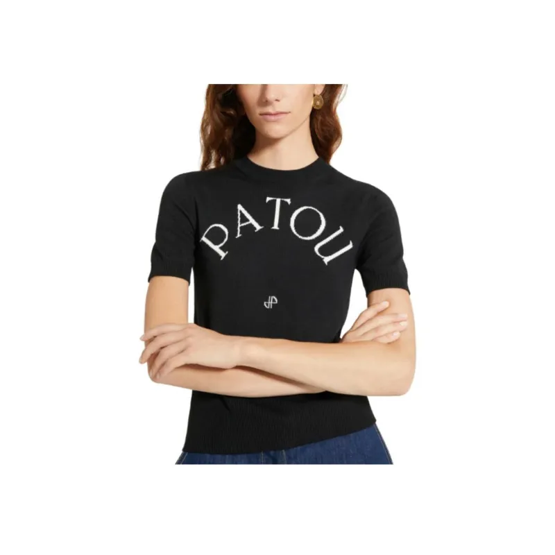 Patou Logo jacquard Knitted Top-2
