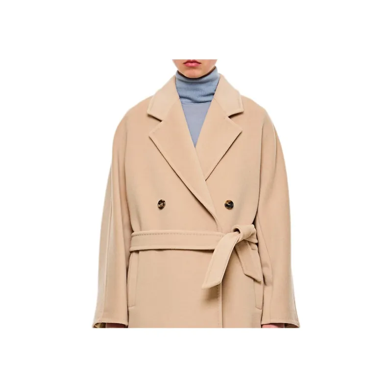 MaxMara Tied Waist Buttoned Coat-3
