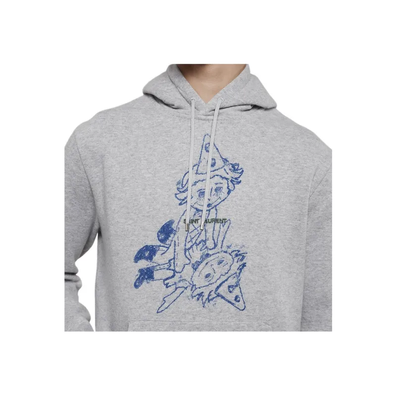 SAINT LAURENT Clown print Hoodie-3
