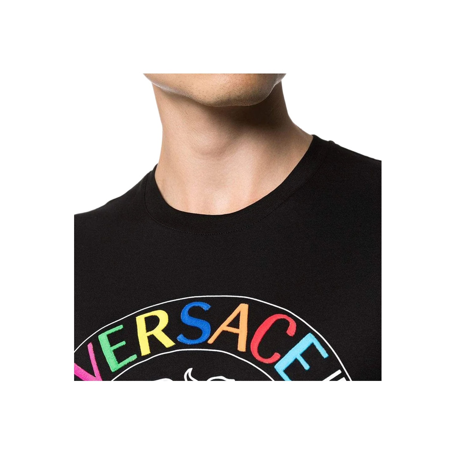VERSACE T-Shirts Men Black - POIZON