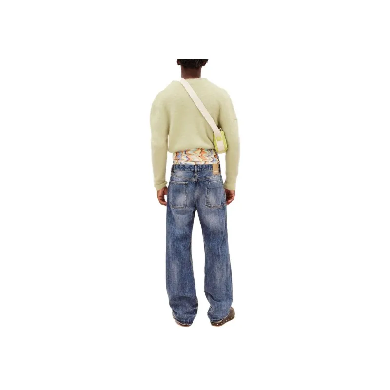 Jacquemus Jeans Men Azure Blue-2