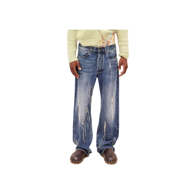 Jacquemus Jeans Men Azure Blue-3