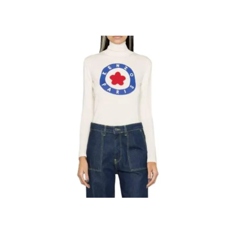 KENZO Logo Intarsia Knit Long Sleeved Jumper-2