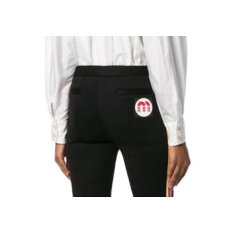 MIU MIU Knitted Sweatpants Women's Black-5
