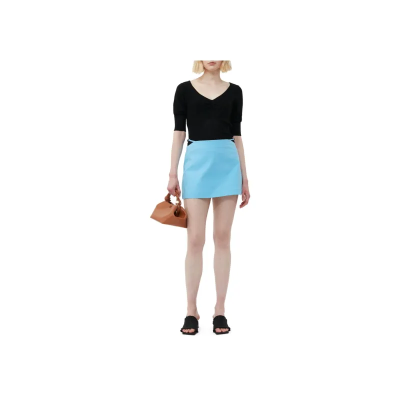 GANNI Ribbed knit Merino Wool Top-2