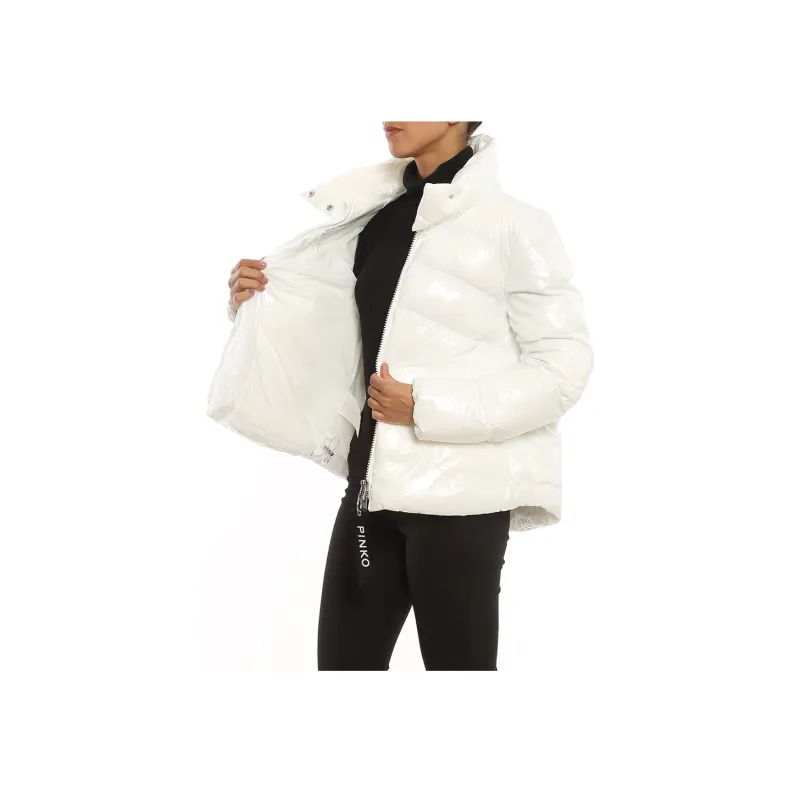 PINKO Puffer Jacket Women's White-3
