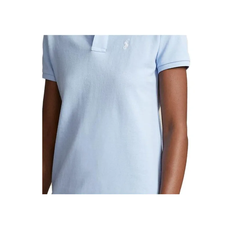 Polo Ralph Lauren SS23 Short Sleeved Dress Women's Light Blue-2