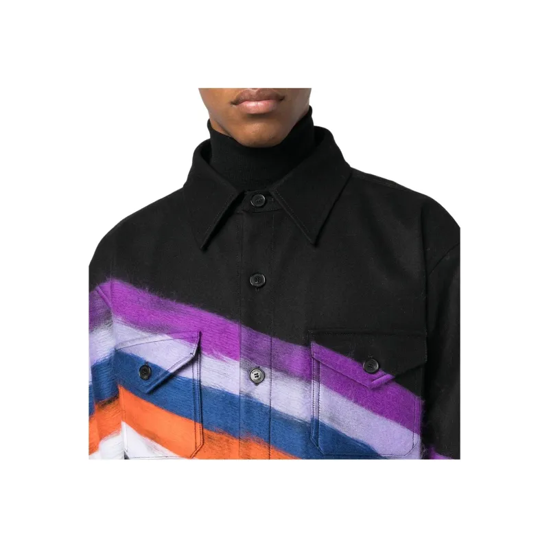 MISSONI Striped Buttoned Overshirt-2