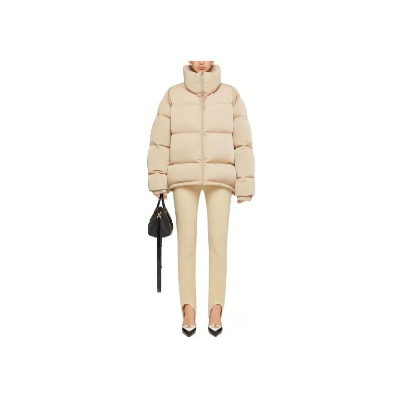 GIVENCHY FW23 Puffer Jacket Women's Beige Yellow-1