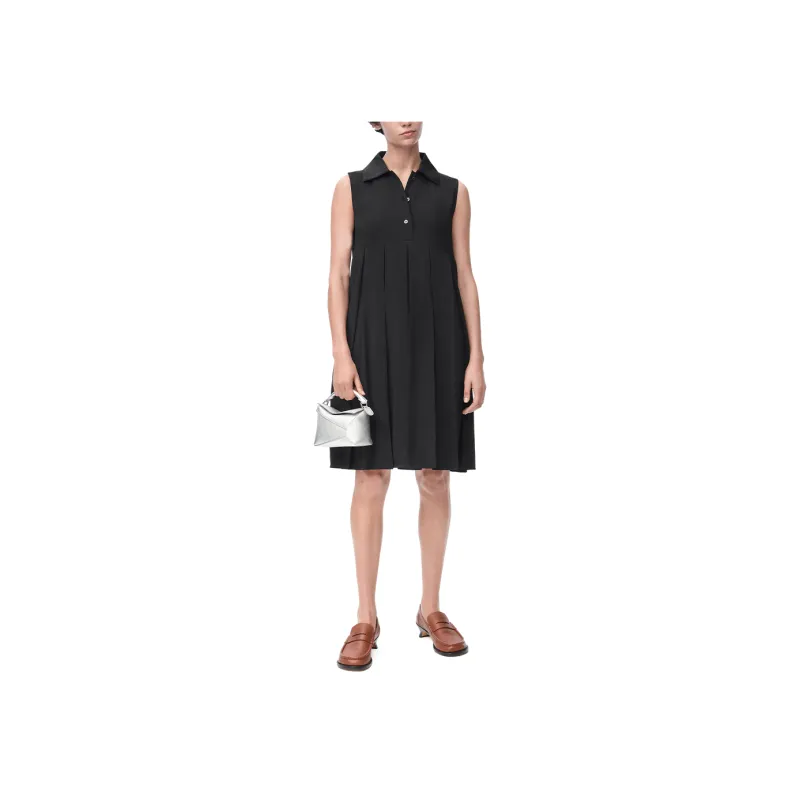 LOEWE Trapeze Dress 'Black'-1