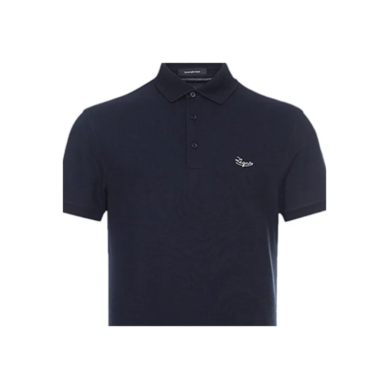 Ermenegildo Zegna Polo Shirts Men Dark Blue-2