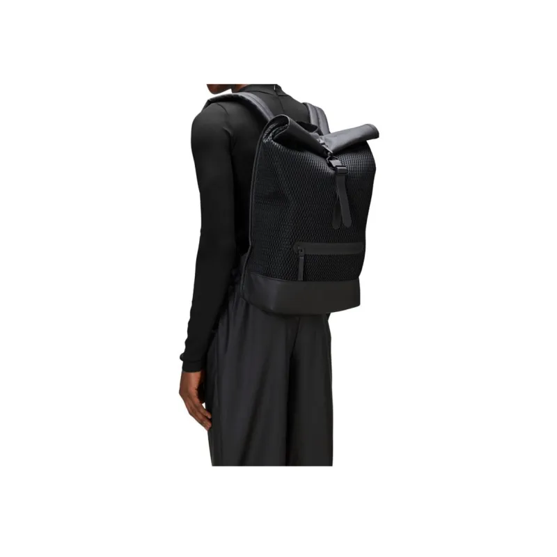 Rains Polyester Backpack Unisex Black-3