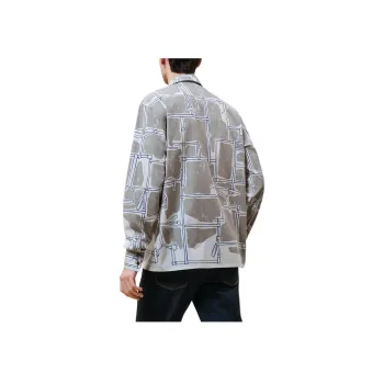 HERMES Shirts Men Gray