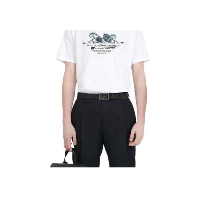 Givenchy T Shirts Men White-4