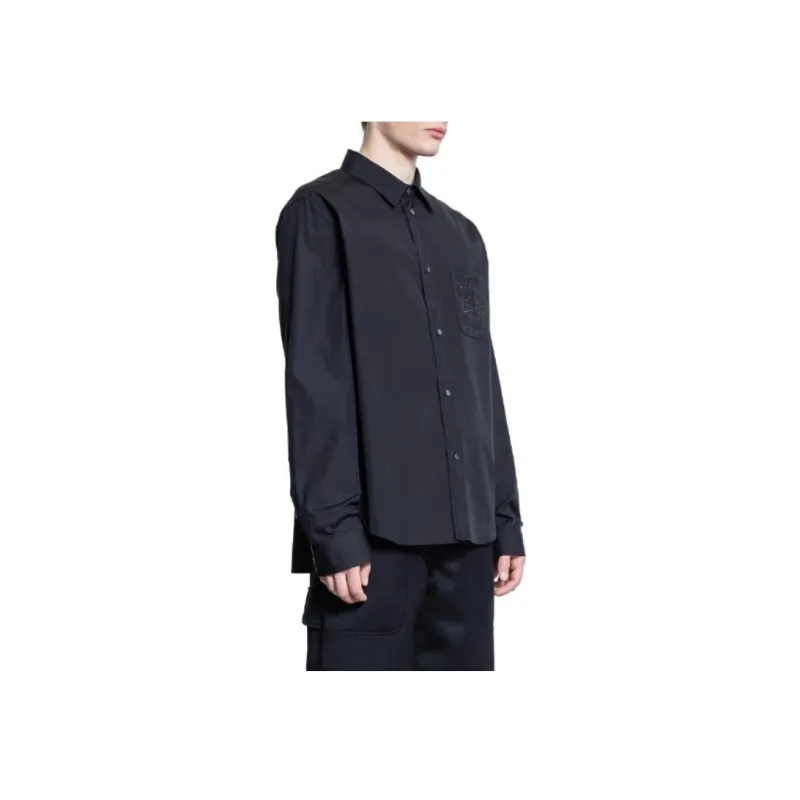 LOEWE Anagram Embroidered Shirt-4