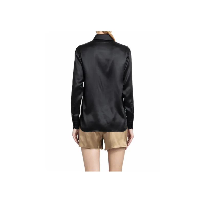 TOM FORD Fluid Charmeuse Satin Shirt-3