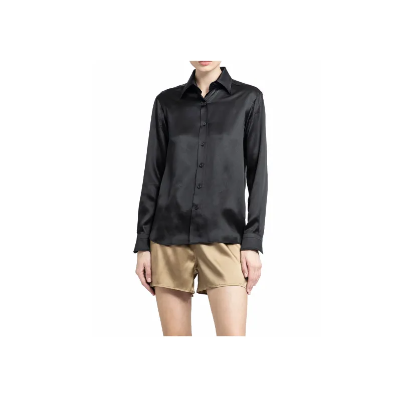 TOM FORD Fluid Charmeuse Satin Shirt-2