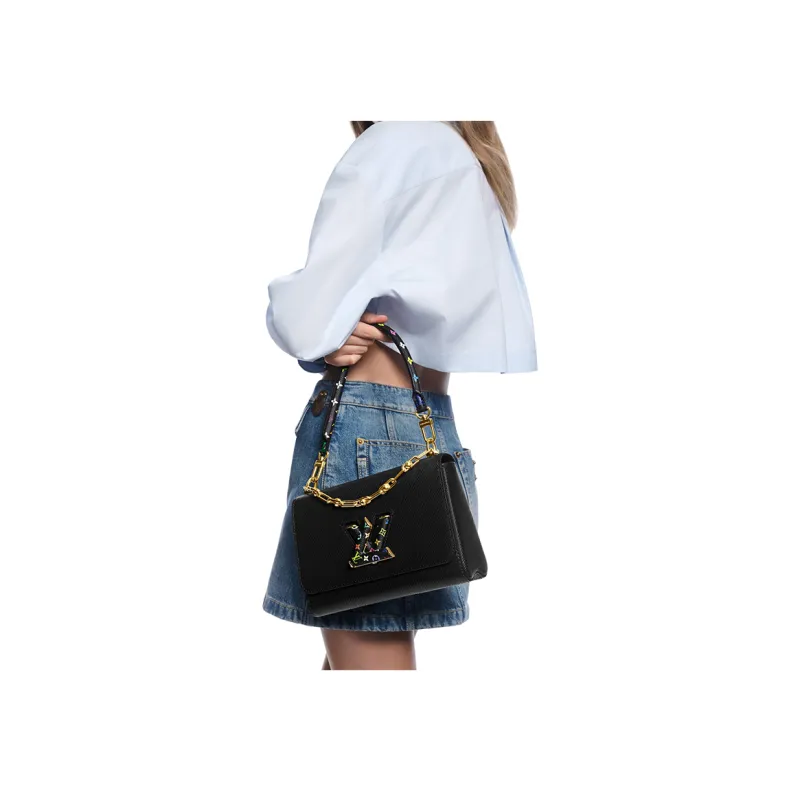 LOUIS VUITTON X Takashi Murakami Twist Mm Slim Bag Black-6