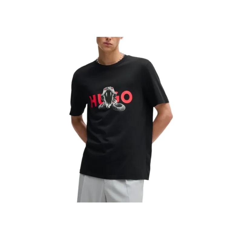 HUGO BOSS Logo print T shirt-3