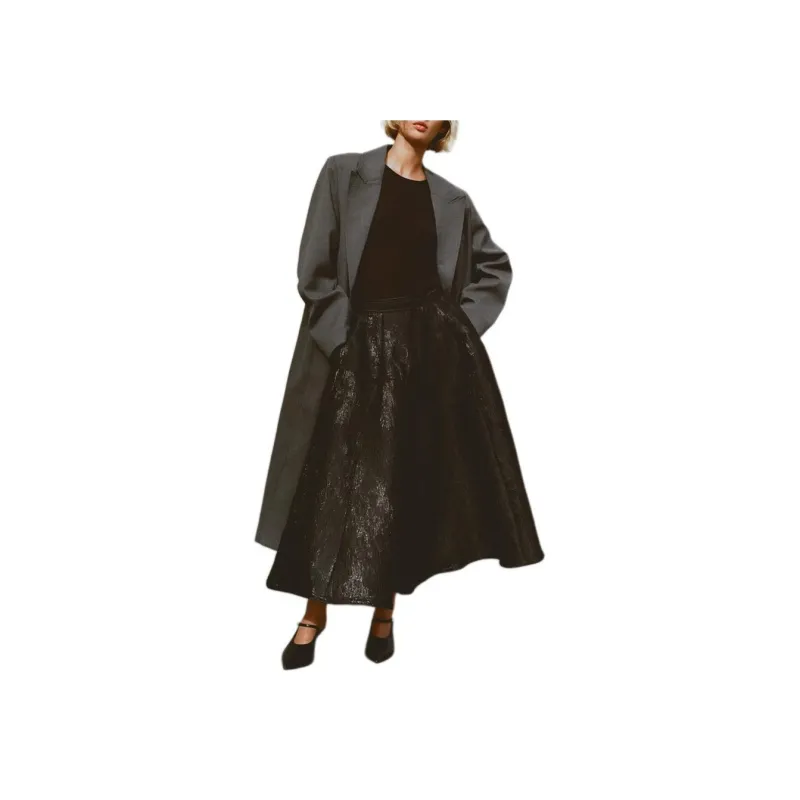 H&M Casual Long Skirts Women's Black-1