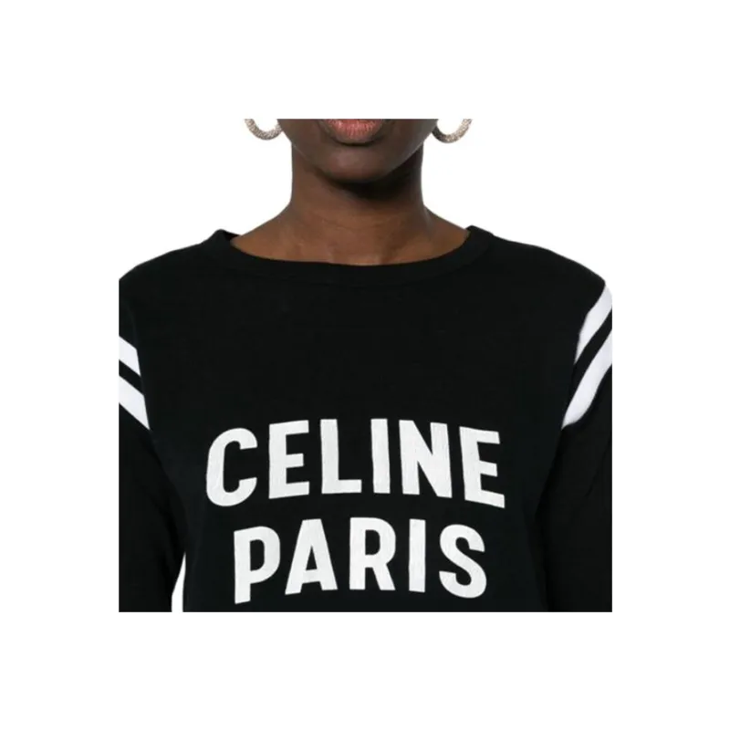 CELINE Paris Boxy T-shirt In Cotton Jersey-4