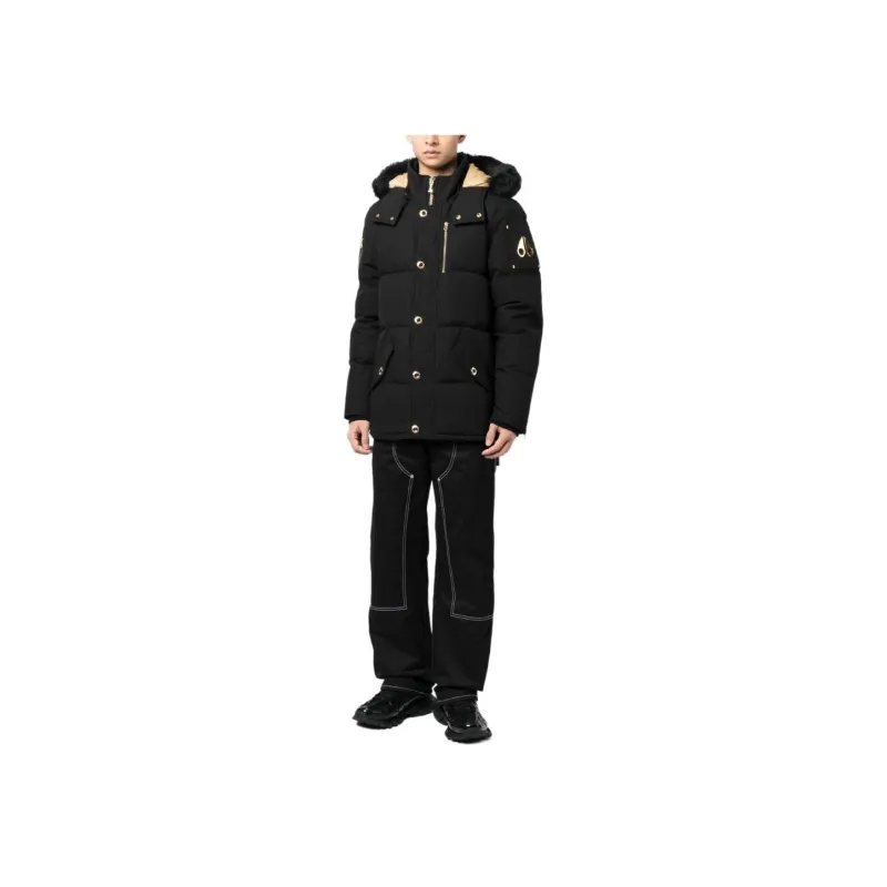 Moose Knuckles 3Q Logo Plaque Padded Jacket-3