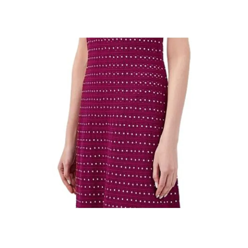 MICHAEL KORS MMK Short Sleeved Dress Women's Rose Red-5