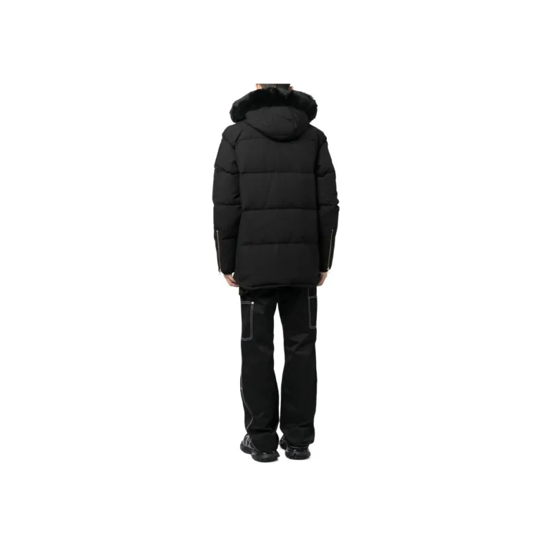 Moose Knuckles 3Q Logo Plaque Padded Jacket-4