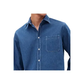 HERMES Shirts Men Indigo