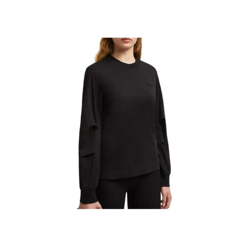 Moncler Pleated sleeve Cotton T Shirt-3