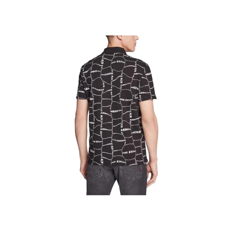ARMANI EXCHANGE Polo Shirts Men Black-4