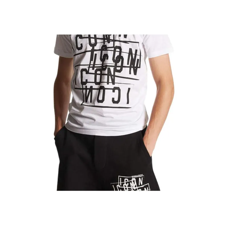 Dsquared2 Icon Logo Printed Crewneck T Shirt-5