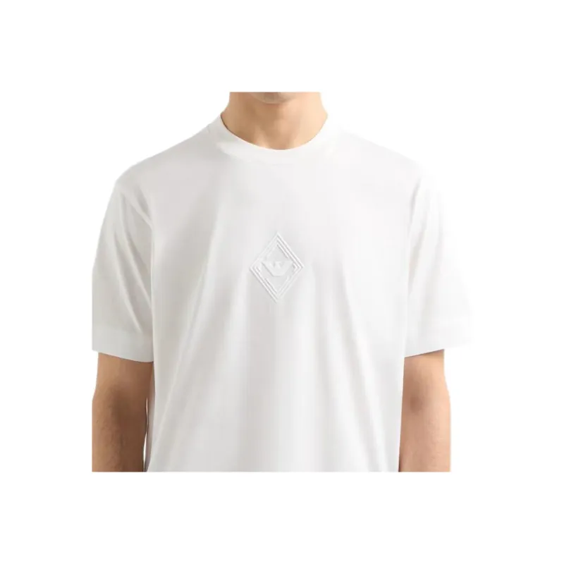 Emporio Armani Asv Jersey T shirt With Embossed Eagle Logo-1