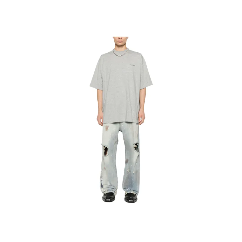 Vetements Logo embroidered T shirt-1